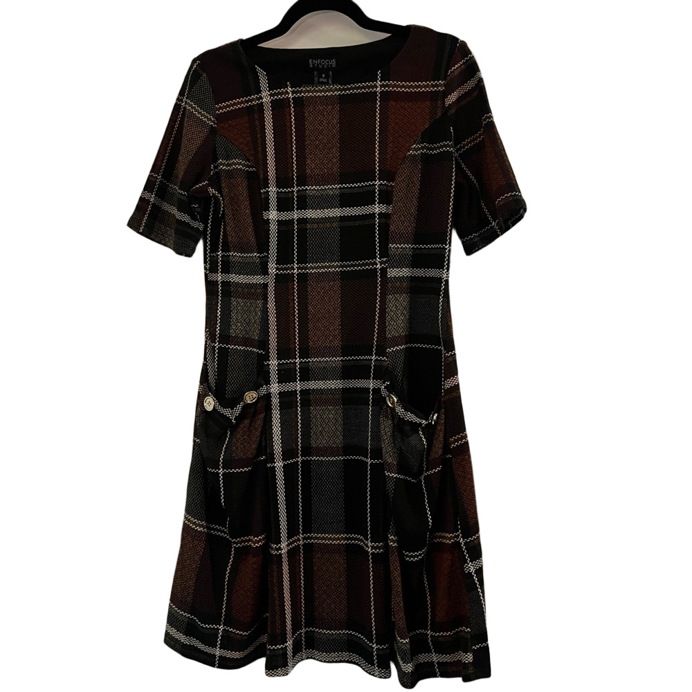 Enfocus Studio Multicolor Plaid Dress